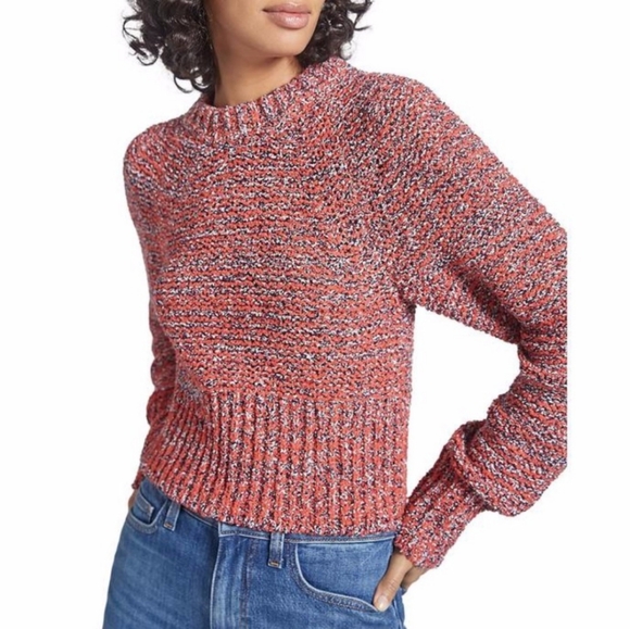 Current/Elliott Sweaters - Current Elliott Chunky Knit Red Crew Neck Sweater Women's Size 2
